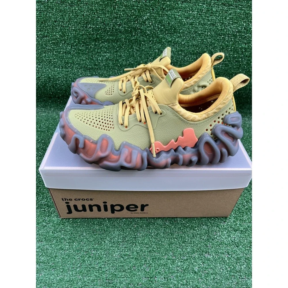 Crocs Salehe Bembury x Pollex Juniper Sudd Camo Green Yellow Sneaker M9/W11 NIB